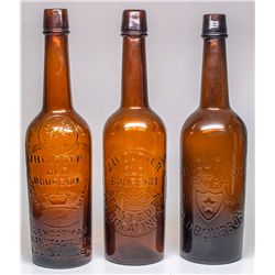 Arizona Territorial Whiskey Bottle Trio -  AZ