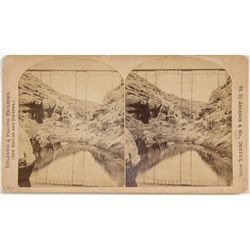 Atlantic & Pacific RR Bridge Stereo View -  AZ