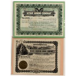 Weaver District Mining Stocks  - Weaver, AZ