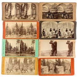Early Yosemite Stereo View Cards Group -  CA