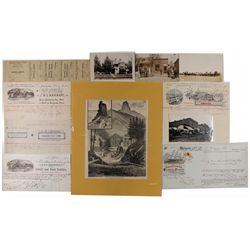 Western Stagecoach and Shipping Documents  -  CA