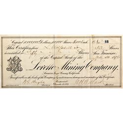 Loretto Mining Company Stock - Darwin, CA