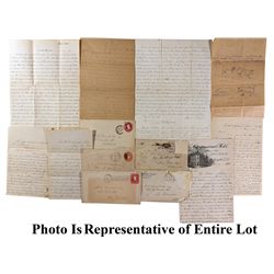Significant Gold Rush Archive of Myron Angel to M.D. Fairchild - El Dorado County, CA