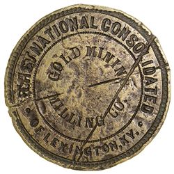 1st National Consolidated Gold Mining & Milling Co. Leadville Corporate Seal - Leadville, CO
