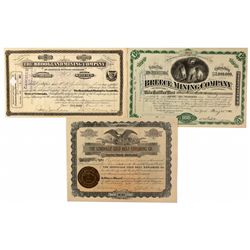 Leadville Stock Certificates Group - Leadville, CO