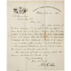 Idaho Territory Indian Uprising Letter - Idaho City , ID