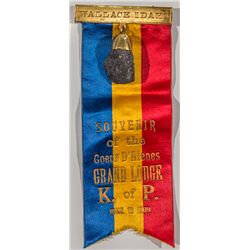 Ribbon with Silver Nugget - Wallace, ID