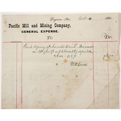 Flood: Pacific Mill & Mining Co. General Expense Report - Virginia City, NV