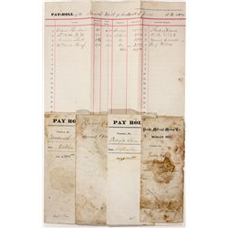 Pacific Mill & Mining Co. Payroll Vouchers - Virginia City, NV