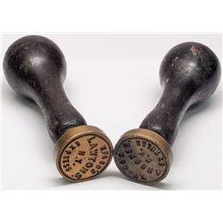 Two Wells Fargo Wax Seals - Andover, NY