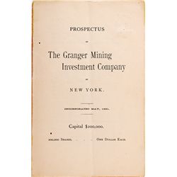 Granger Mining Investment Co. Prospectus - , UT