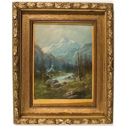 Mt. Moran Framed Pastel Painting - , WY