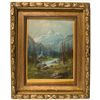 Image 1 : Mt. Moran Framed Pastel Painting - , WY