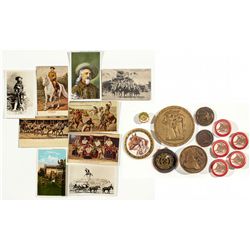 Cody and Other Western Buttons and Postcards - Nashville,