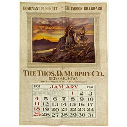 1931 Russell Broadside Calendar -