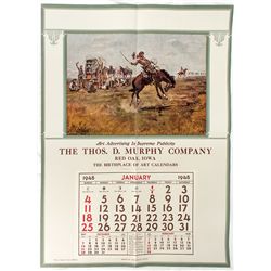 1947 Broadside Calendar. -