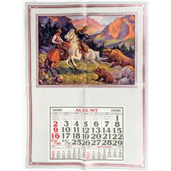 Dramatic Russell Broadside Calendar -