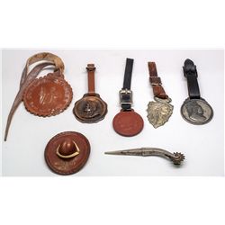 Leather and Brass Watch Fobs -