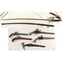 Arsenal of Decorative Pirate Style Guns & Military Sword -