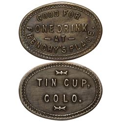 Rare Tin Cup Colo. Token - Tin Cup, CO