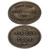 Image 1 : Rare Tin Cup Colo. Token - Tin Cup, CO