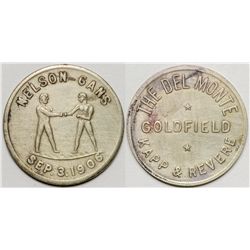 Nelson-Gans Fight Token - Goldfield, NV