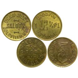 Two Goldfield "Gold Themed" Tokens - Goldfield, NV