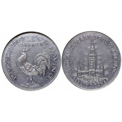 Pan Am Exposition Bawdy Token - Buffalo, NY