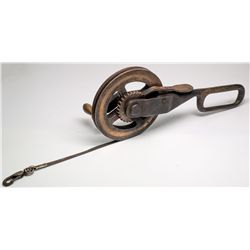 Miner's Brass Measuring Reel Tape -