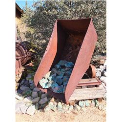 Tipping Ore Car with Chrysocolla -