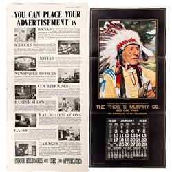 The First American Thos Murphy Promotional Calendar -