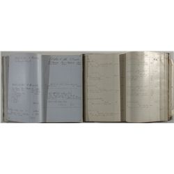 Two 1860's Stage Service Ledgers - Boise, ID