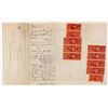 Image 1 : Minnesota Estate Note with Revenue Stamps -  MN