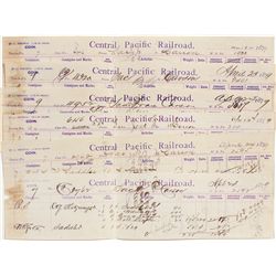 Central Pacific Freight Vouchers - Carson City, NV