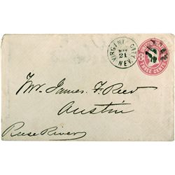 James F. Reed Envelope  - Virginia City, NV