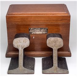 V&T Rail Section Bookends - Virginia City, NV