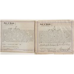 V&T RR Affidavits - Virginia City, NV