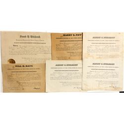 Early Utah Postmaster Appointment Certificates - Portage, UT