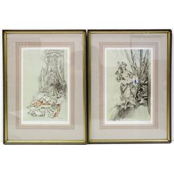 Framed Nude Lithographs Pair by Icart -