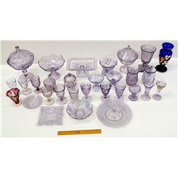 Sun-Colored Pressed Glass Collection -