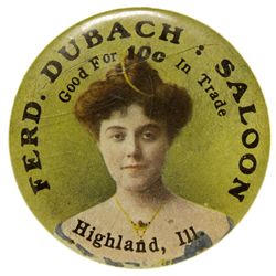 Fred Dubach Saloon Mirror - Highland, IL