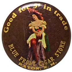 Blue Front Cigar Store Mirror - Raton, NM