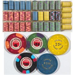 Golden Spike Casino Poker Chips Set - Carson City, NV