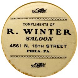 W. Winter saloon Mirror - Philadelphia, PA