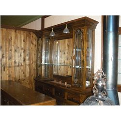 Small Ornate Antique Backbar  -