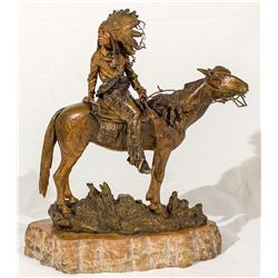 Kauba Bronze Native American Sculpture -