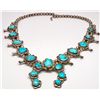 Image 1 : Turquoiose Squash Blossom Necklace -