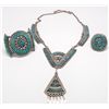 Image 1 : Zuni Turquoise Needlepoint Jewelry Set -