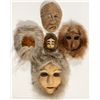 Image 1 : Alaskan Carved Bark Masks -  AK