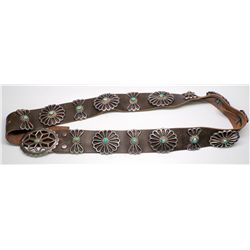 Turquoise Concho Belt -  AZ